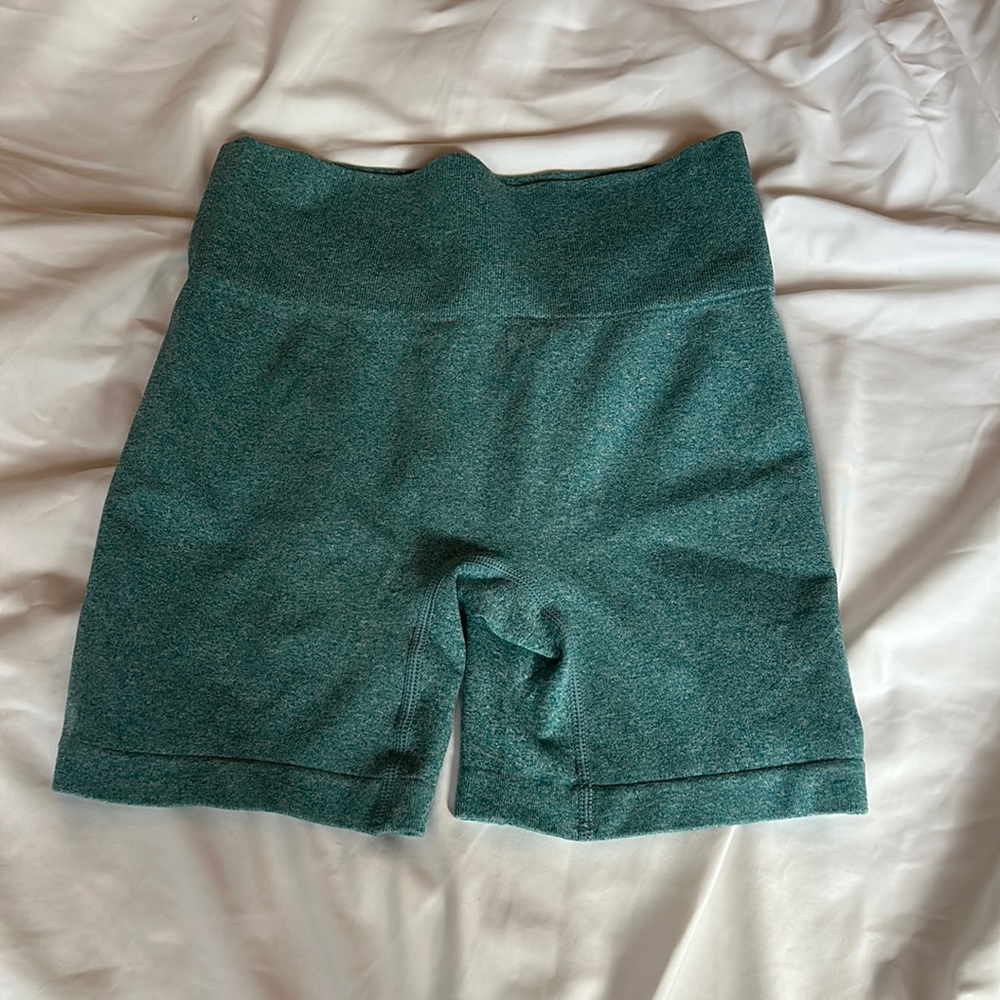 TEAL COMFY BIKER SHORTS